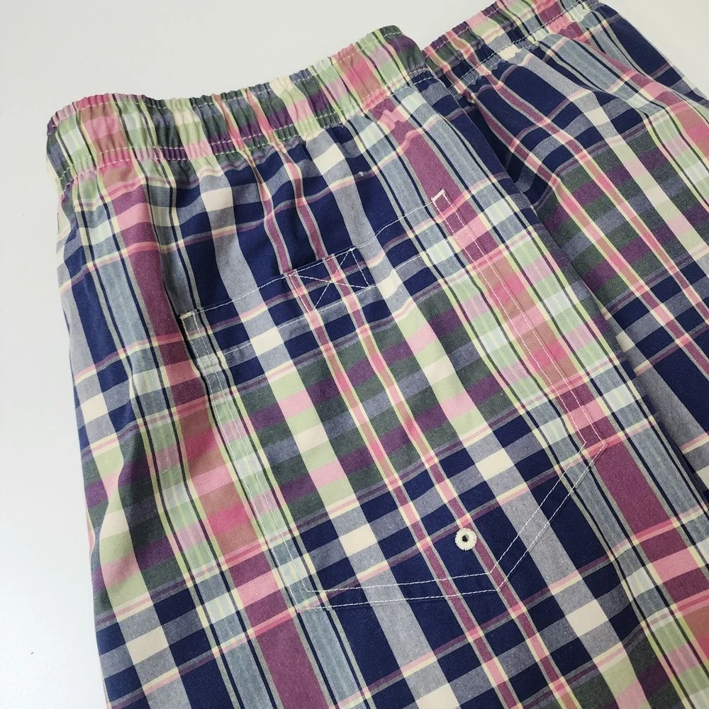 Polo Sport Ralph Lauren Plaid Swim Trunk Men's 2X Big Lined Drawstring Waist